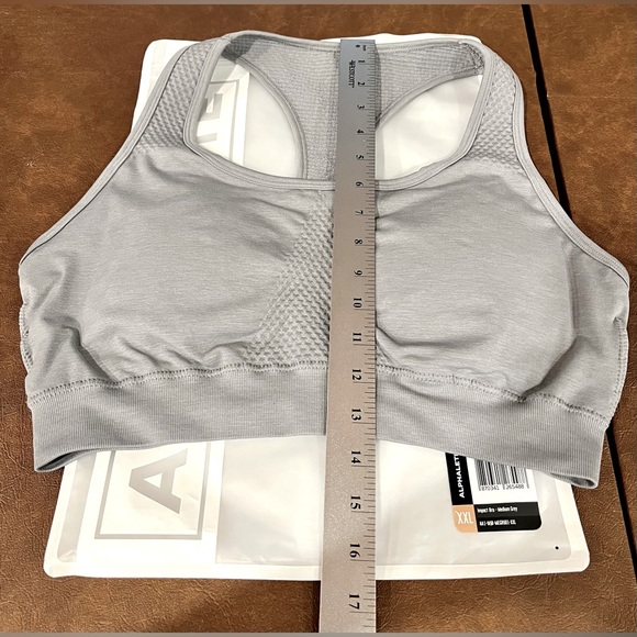 Alphalete Impact Sports Bra Grey Size XXL NWT GYM WORKOUT ATHLEISURE - Picture 7 of 7